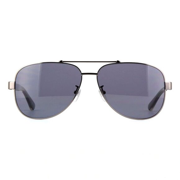 NEW GUCCI AVIATOR SUNGLASSES GUCCI GG0528S 007 BLACK/GREY EYEWEAR - Picture 2 of 6